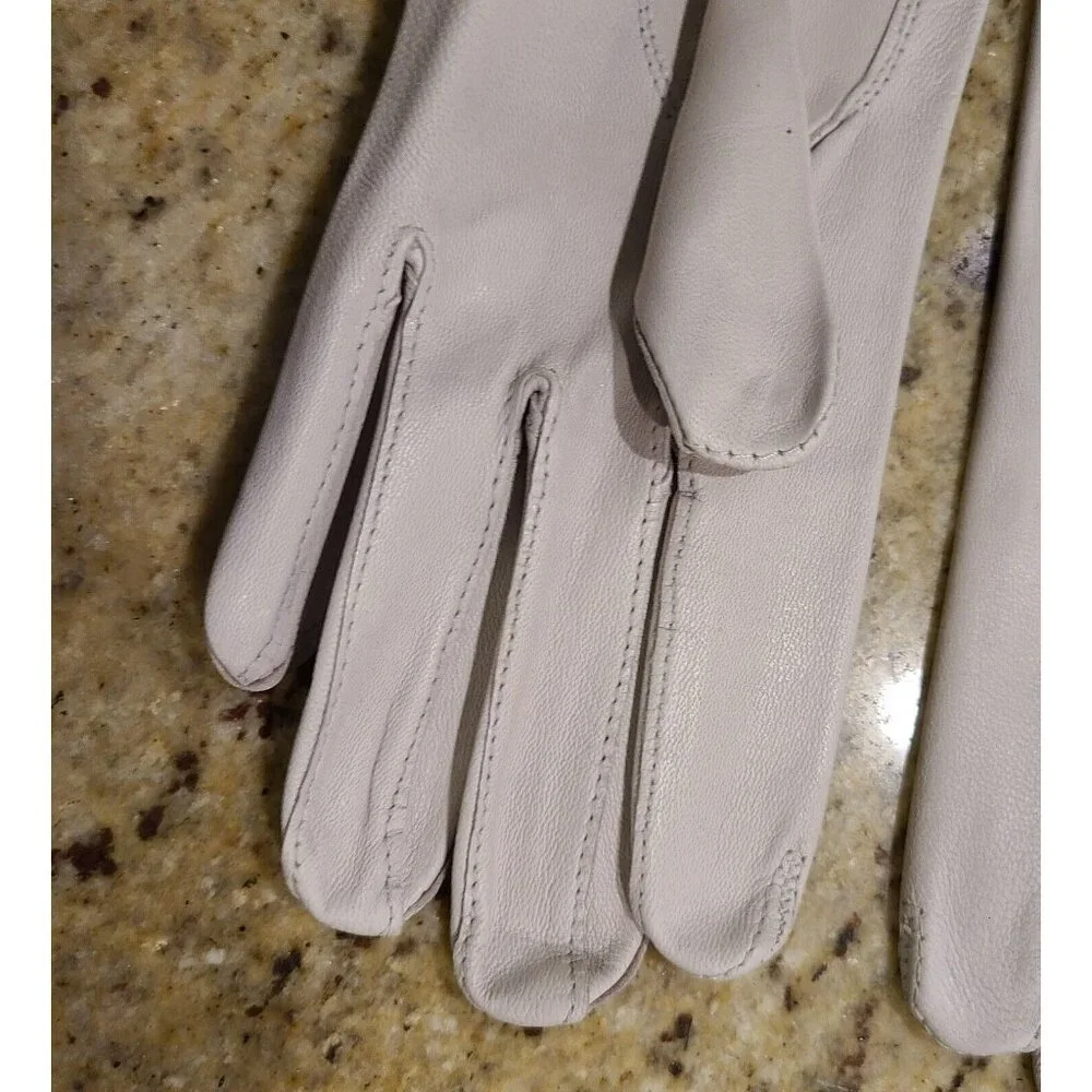 New! Vintage Size M 7 Gray Soft Leather 9.5